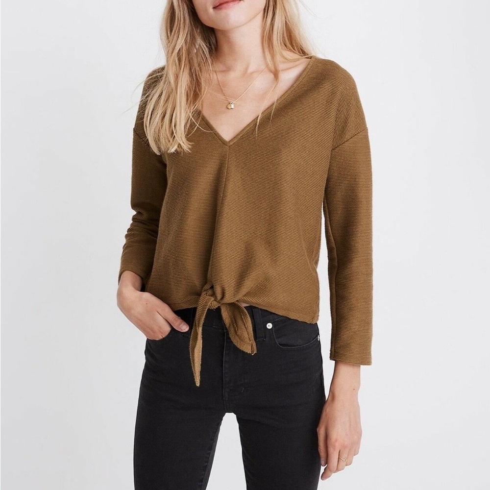 Madewell Tan Knit Sweater